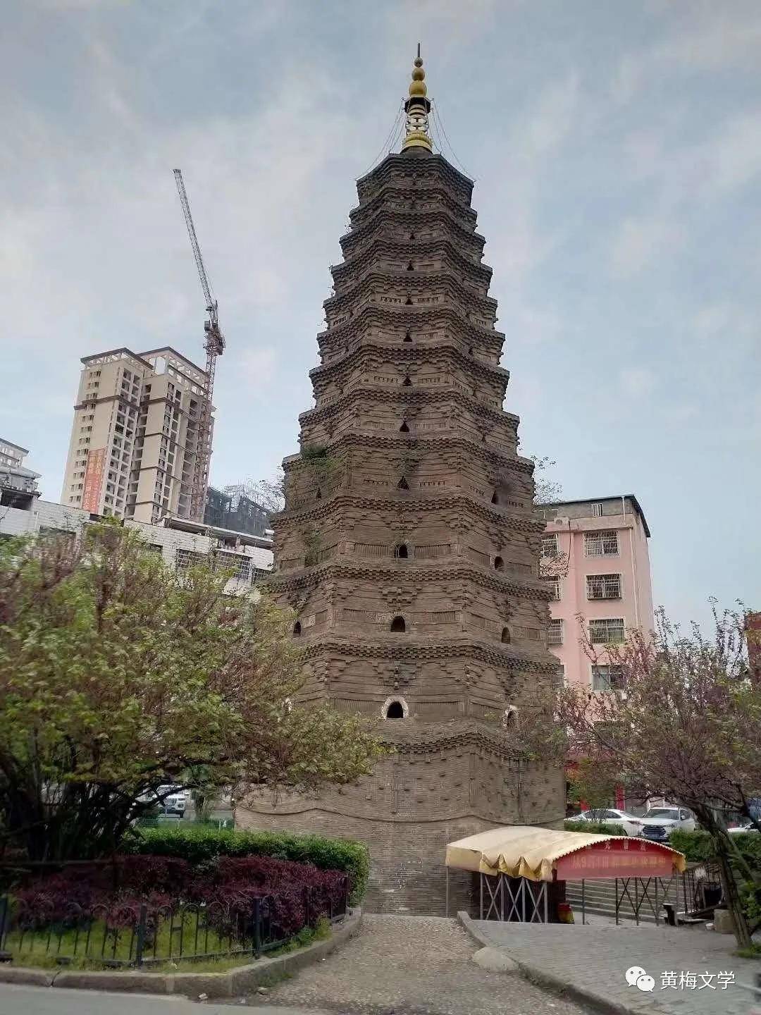 黄梅高塔寺塔现状/修缮后照片